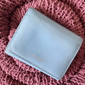 YSL Light Blue Tri Fold Wallet